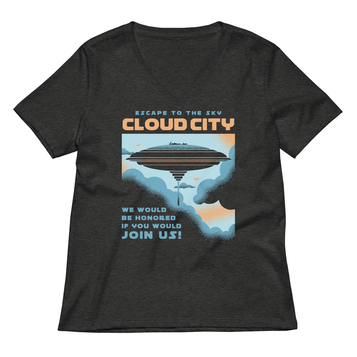 Cloud City Women's V-Neck Tee