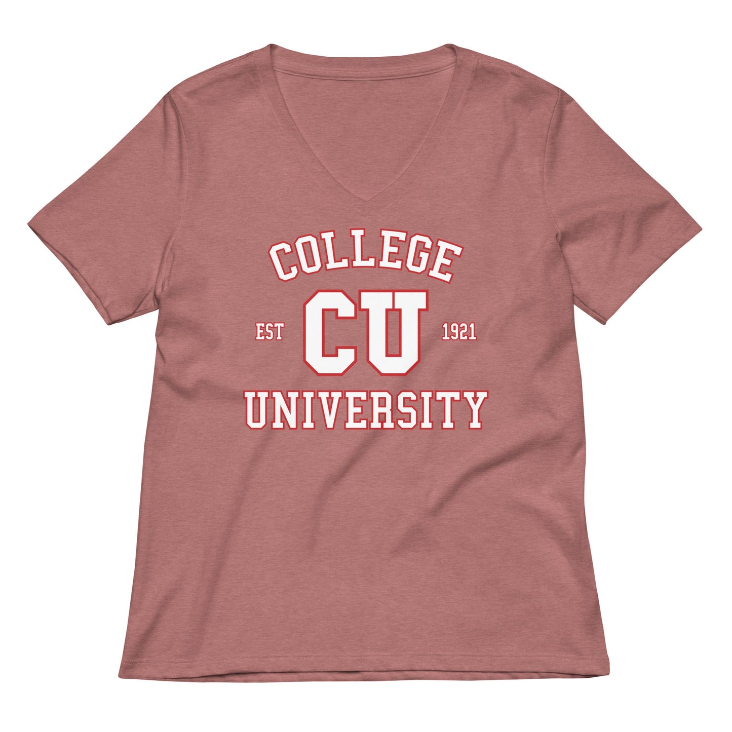 College University Women's V-Neck Tee