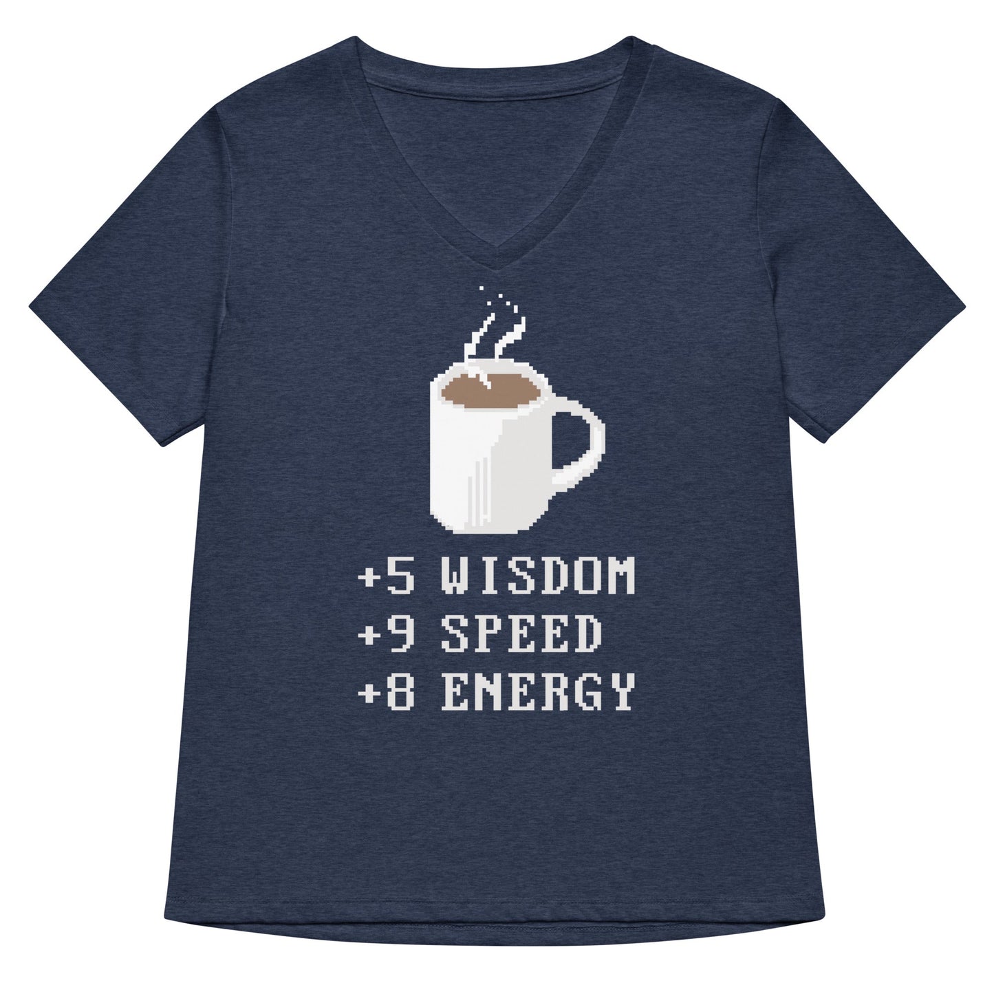 Coffee Plus To Stats Women's V-Neck Tee