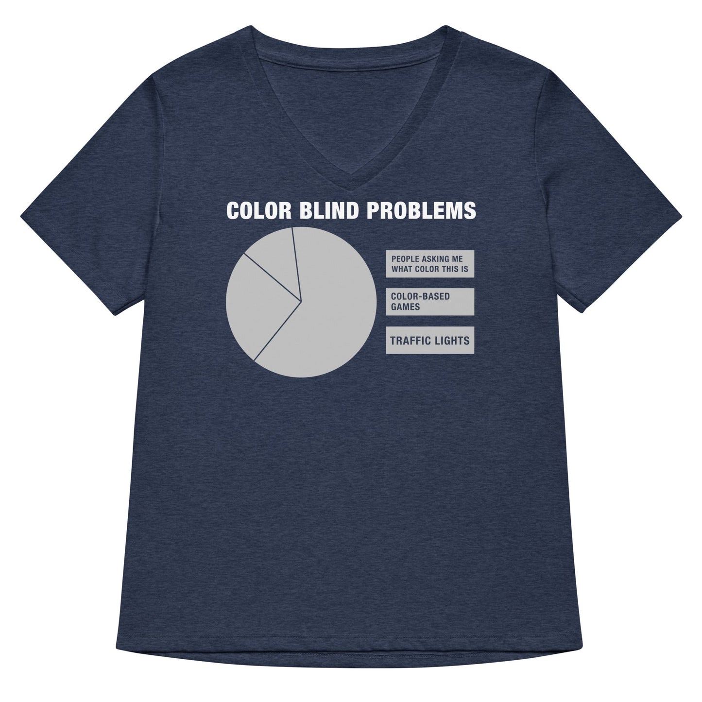 Color Blind Problems Women's V-Neck Tee