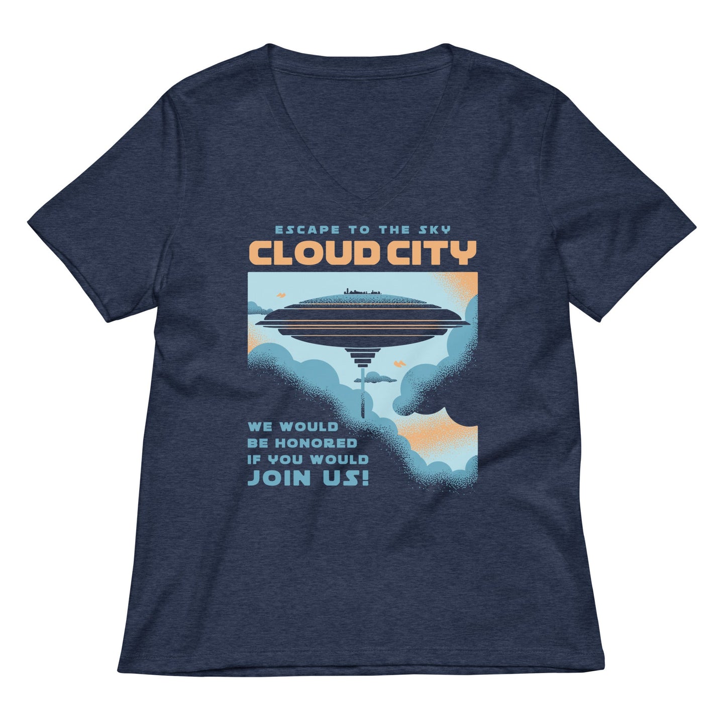 Cloud City Women's V-Neck Tee