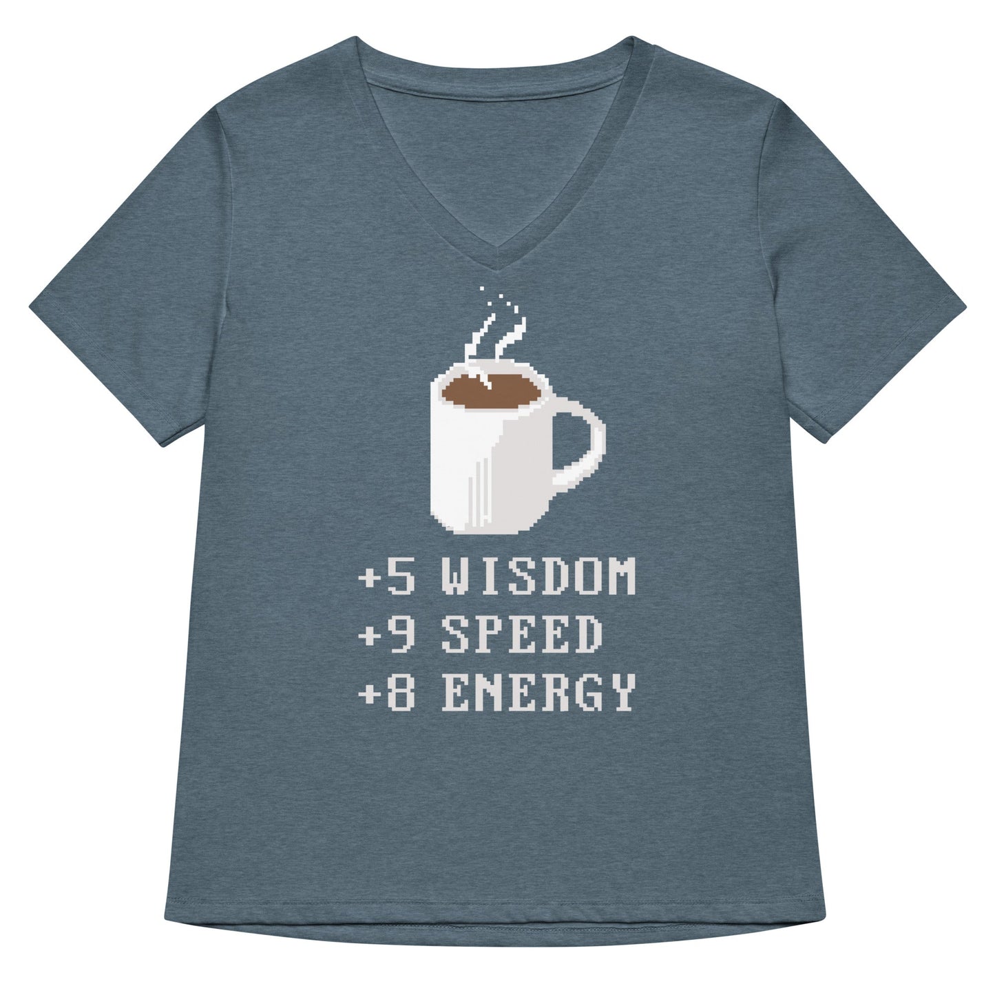 Coffee Plus To Stats Women's V-Neck Tee