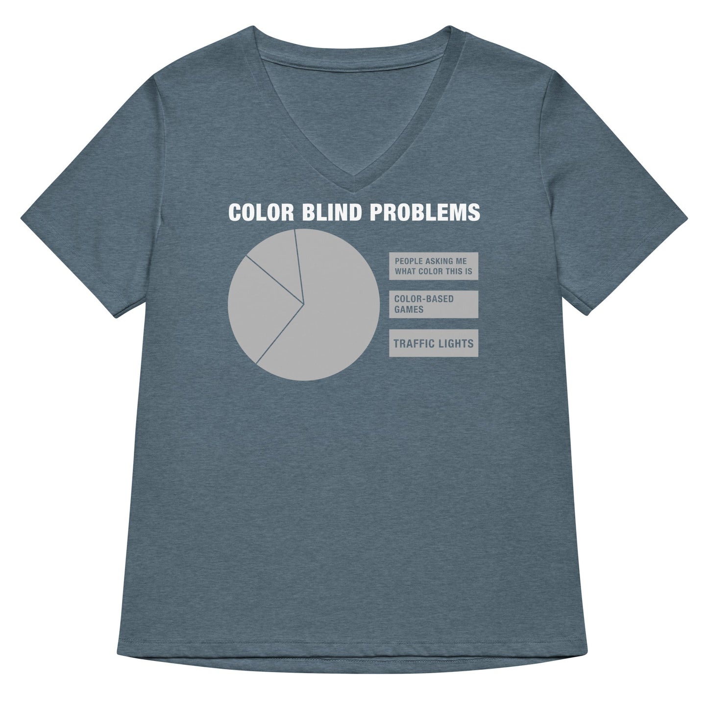 Color Blind Problems Women's V-Neck Tee