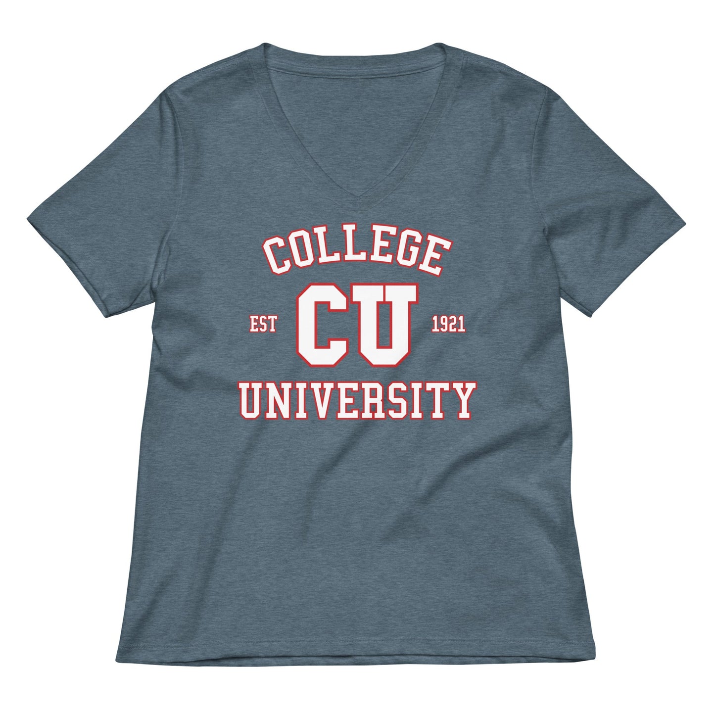 College University Women's V-Neck Tee