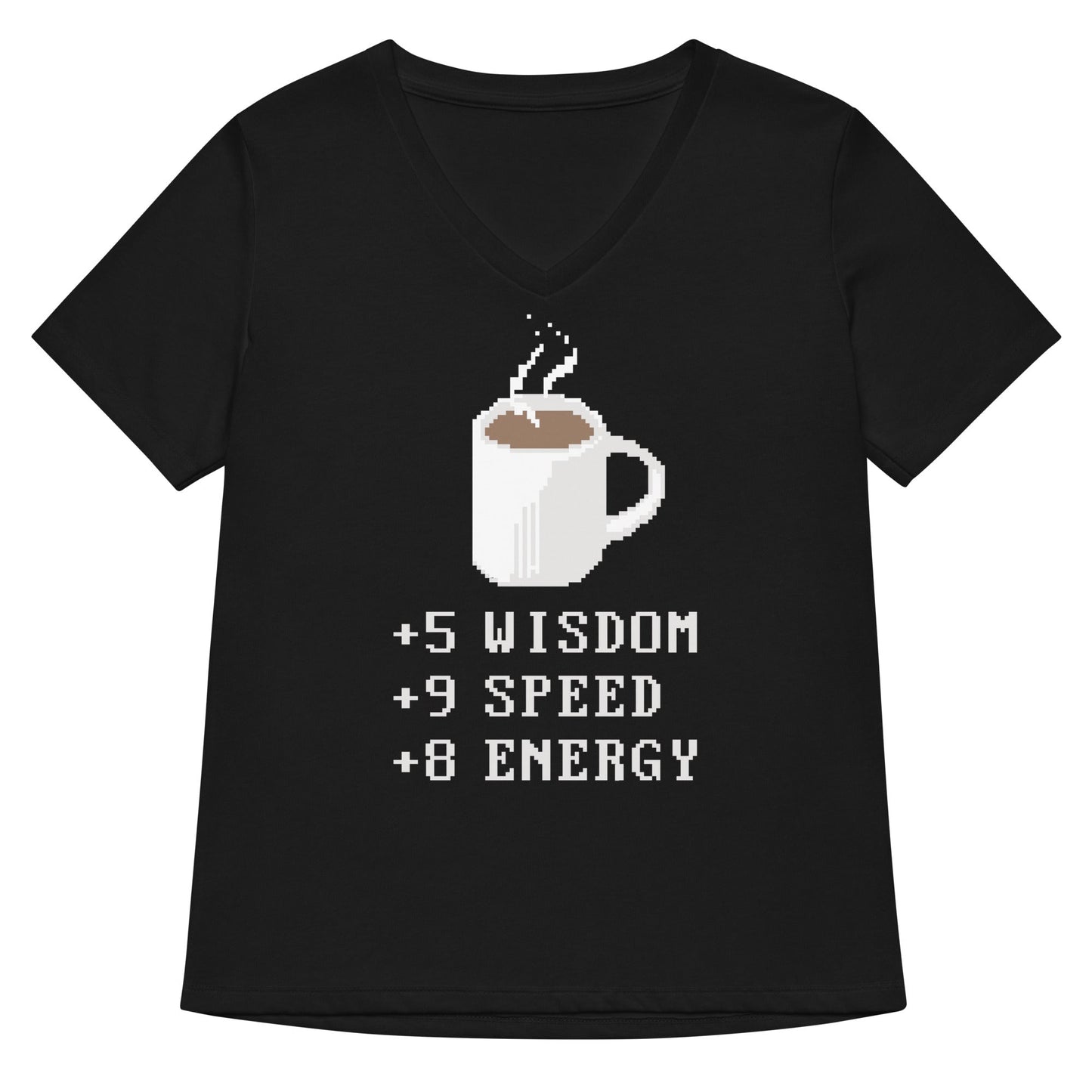 Coffee Plus To Stats Women's V-Neck Tee