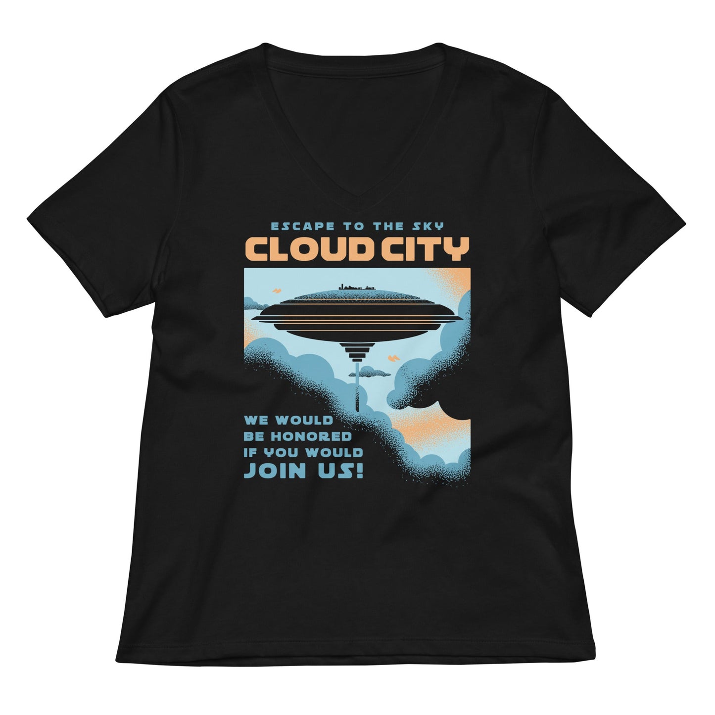Cloud City Women's V-Neck Tee