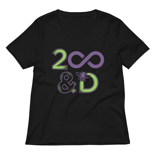 2 Infinity And B On D Women's V-Neck Tee