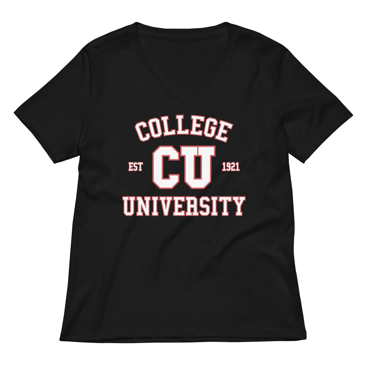 College University Women's V-Neck Tee