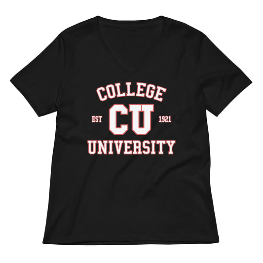 College University Women's V-Neck Tee