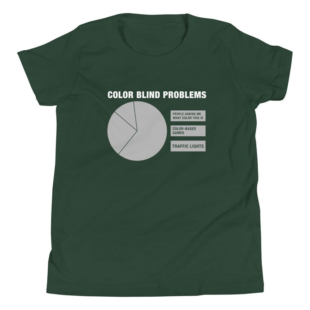 Color Blind Problems Kid's Youth Tee