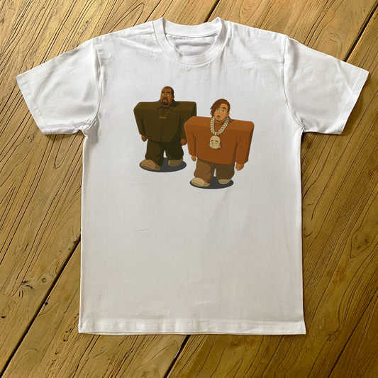 'YE AND PUMP' LOVE IT HEAVYWEIGHT WHITE T-SHIRT